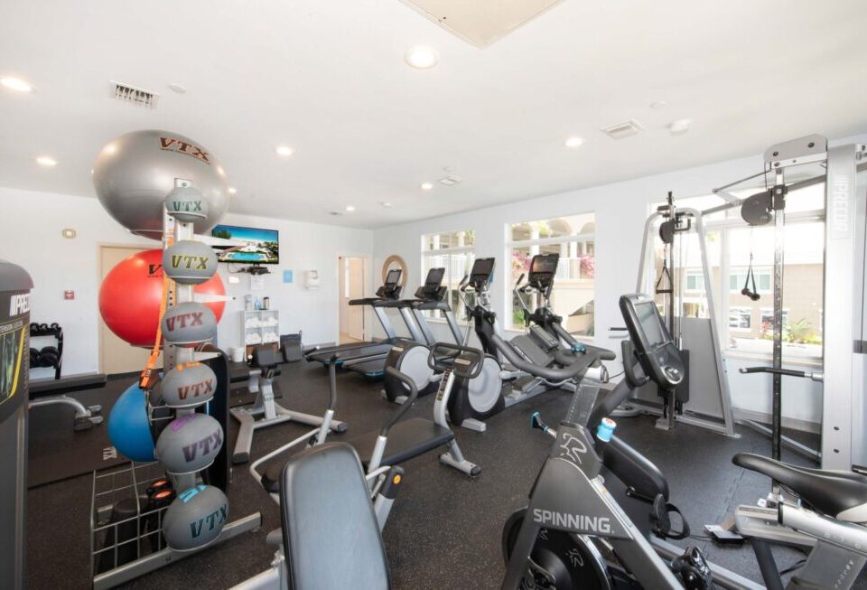 Une salle de gym
