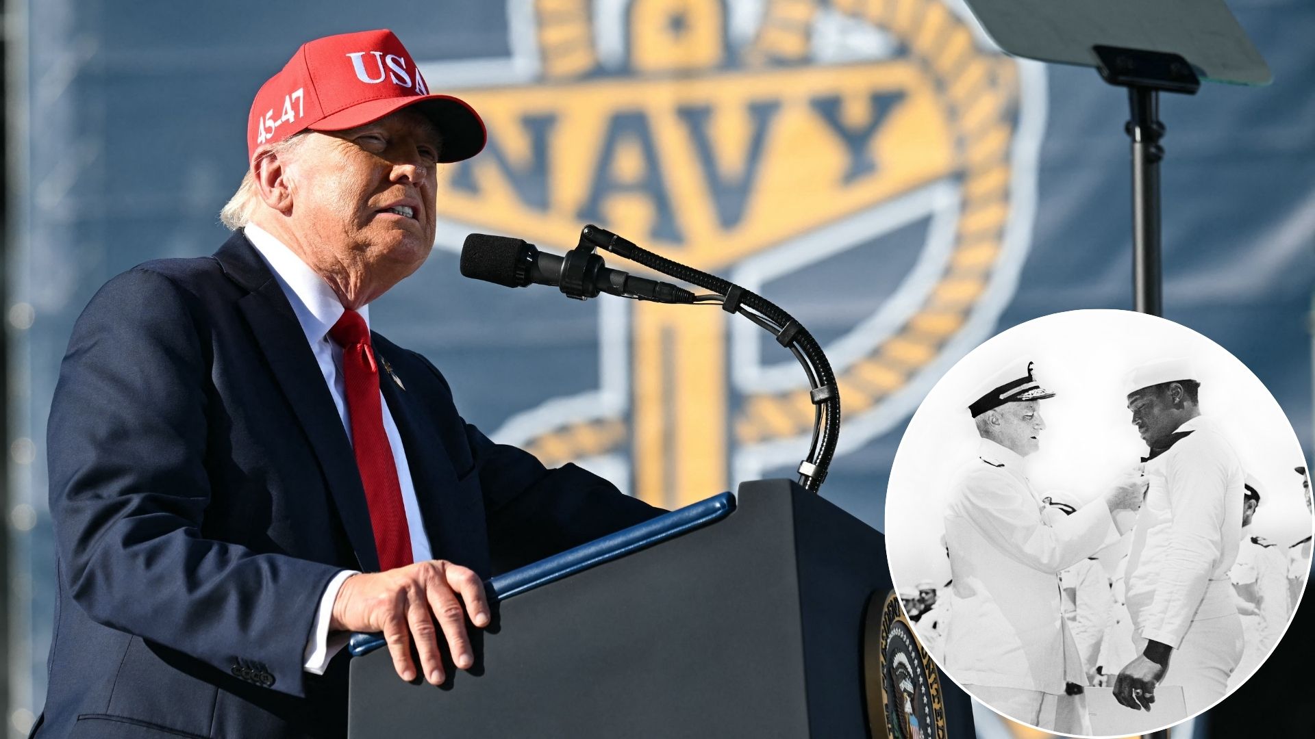 Trump Administration Pushes to Replace Black War Hero’s Name With Trump’s on Aircraft Carrier