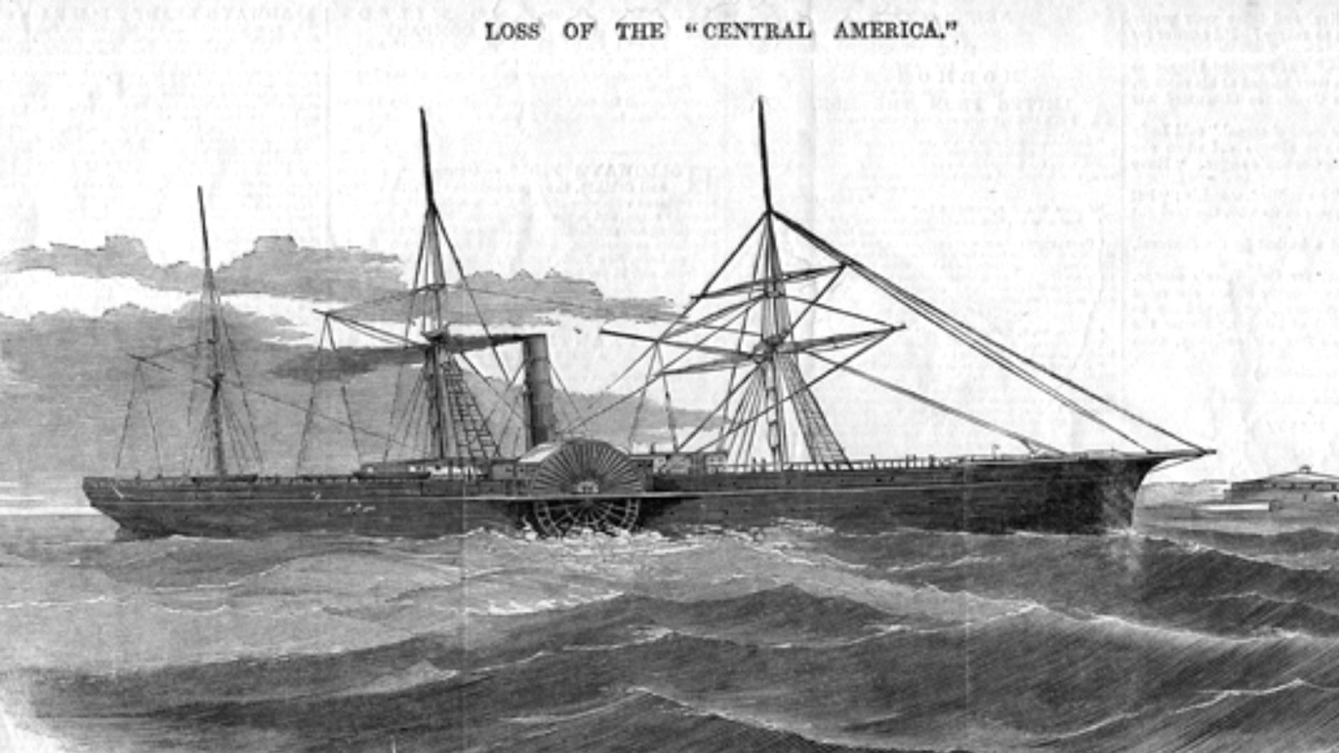 19. Les survivants du SS Central America, un navire à vapeur chargé d'or