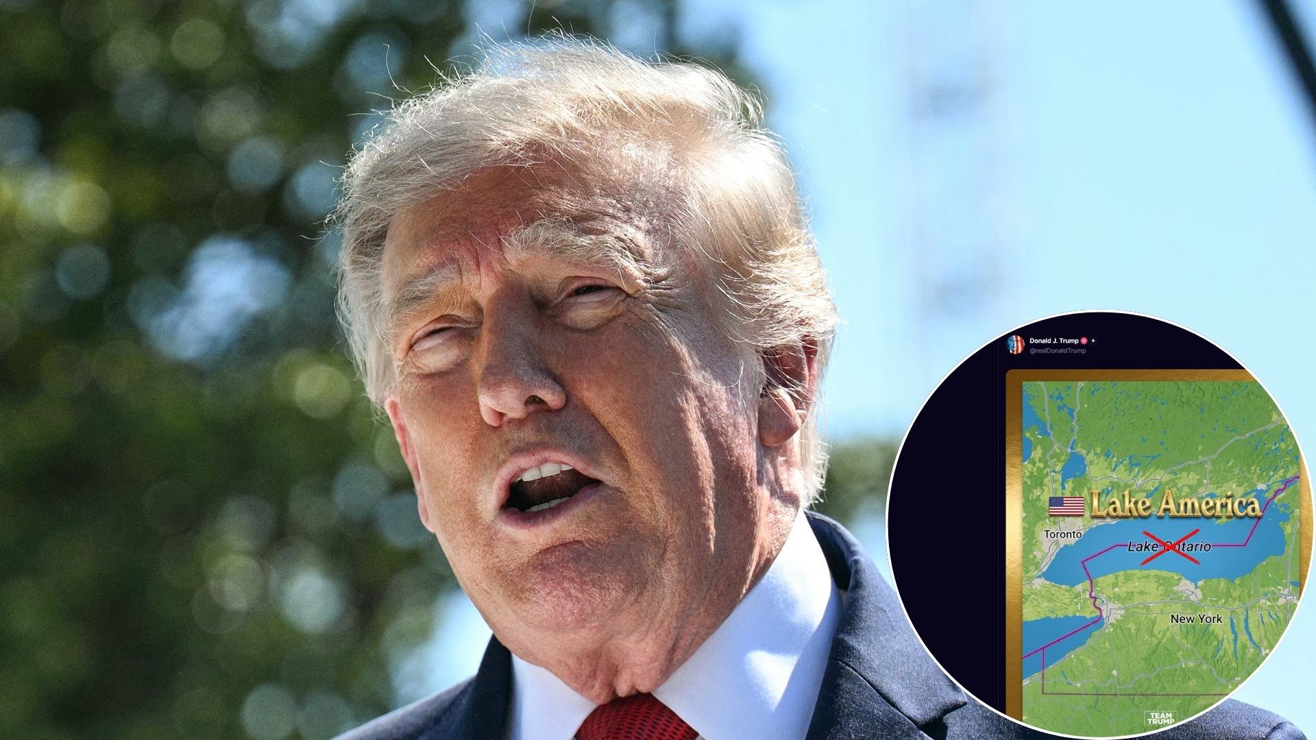 Trump Targets Canada With ‘Lake America’ Threat as Trade War Spirals