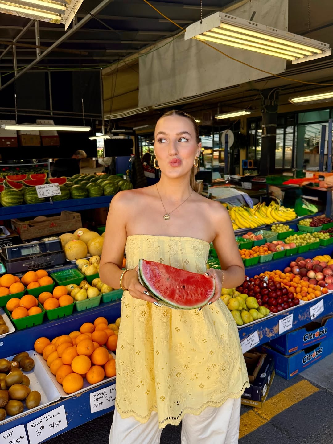 Une touche de soleil au marché
