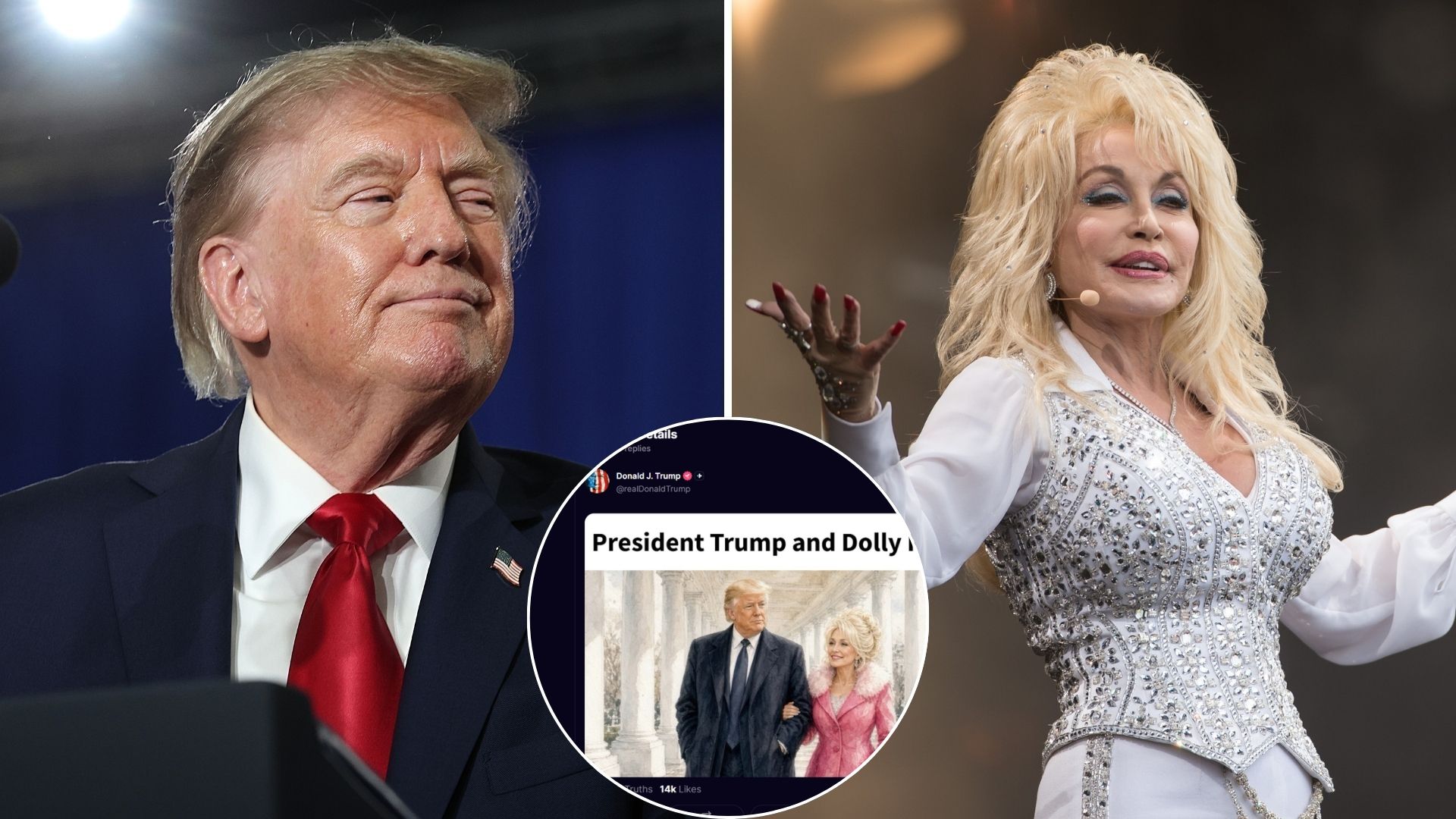 Trump publie une image aux côtés de Dolly Parton, bien qu’elle ait refusé à deux reprises sa Médaille de la Liberté