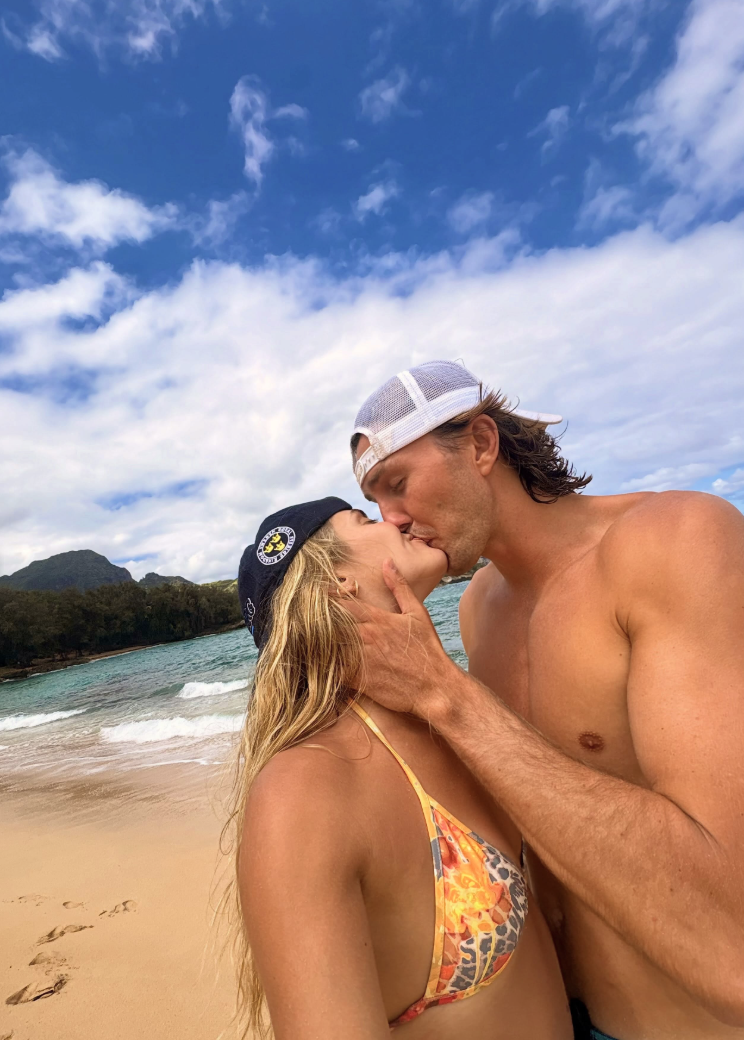 Baiser sur la plage