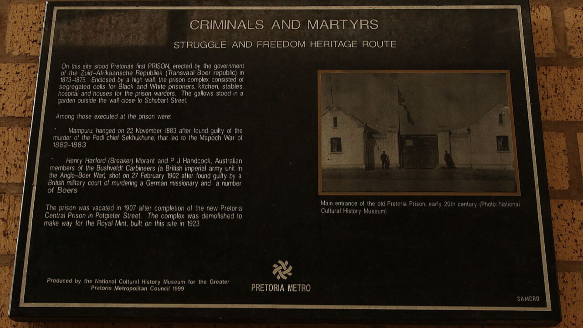 12. Prison centrale de Pretoria, 1979