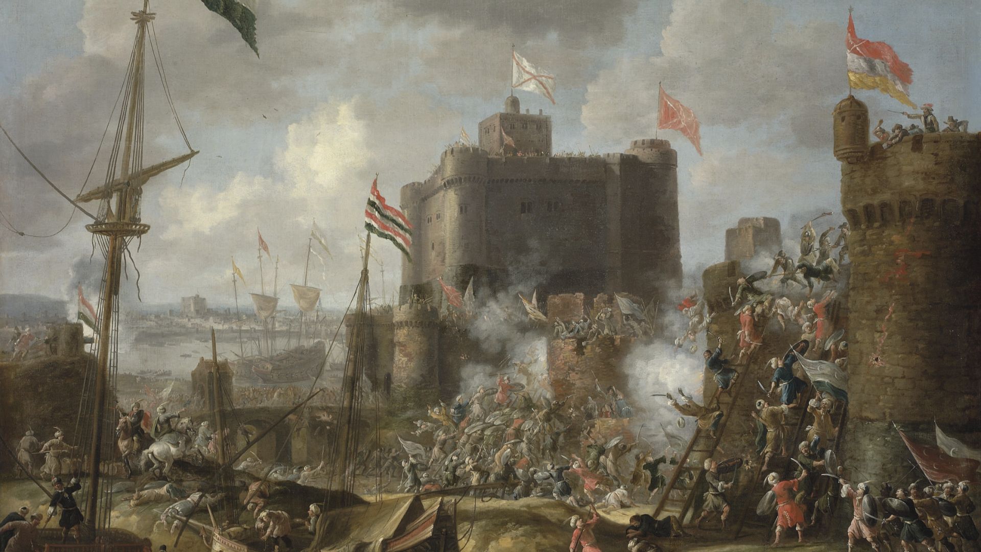 15. Les Ottomans ont posé des mines sous Rhodes