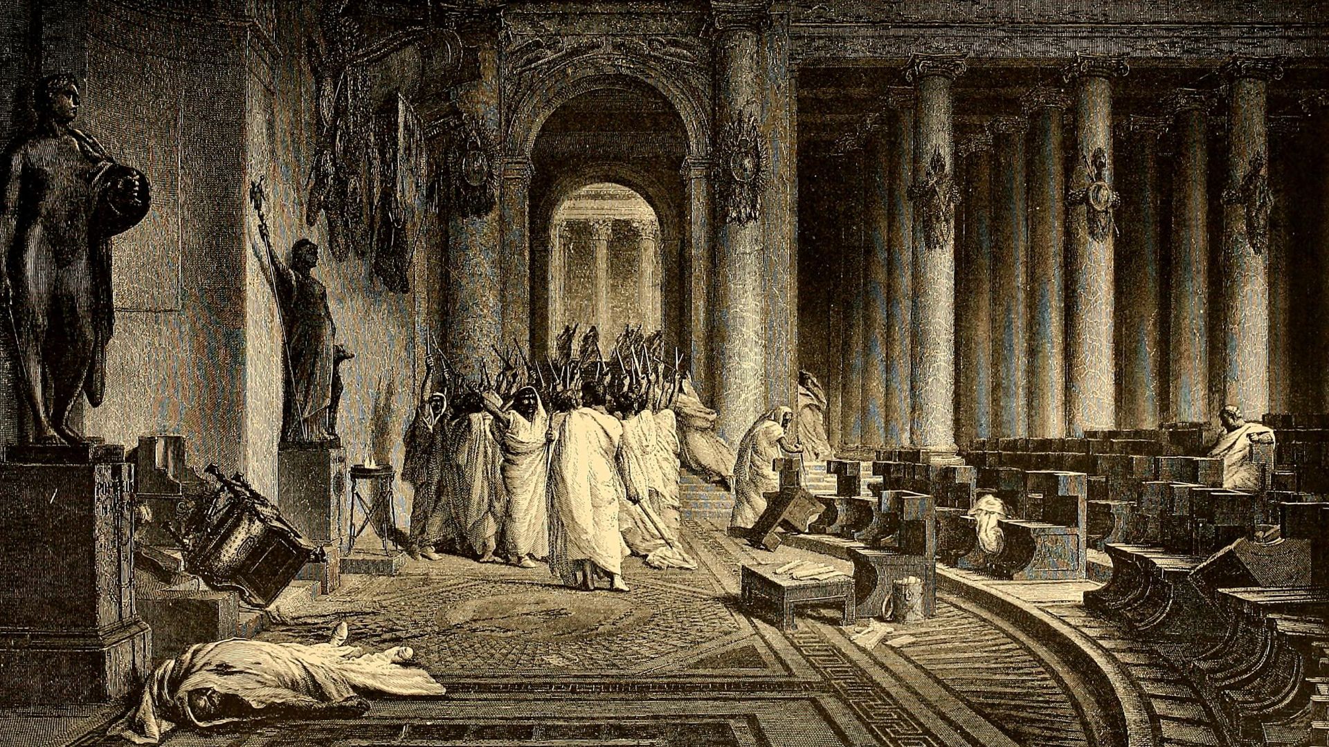 1. Jules César a été assassiné au Sénat romain
