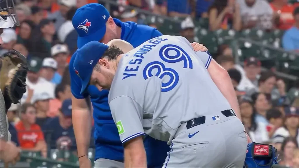 Trey Yesavage Suffers an Injury (and Vladimir Guerrero Jr. Aggravated His)