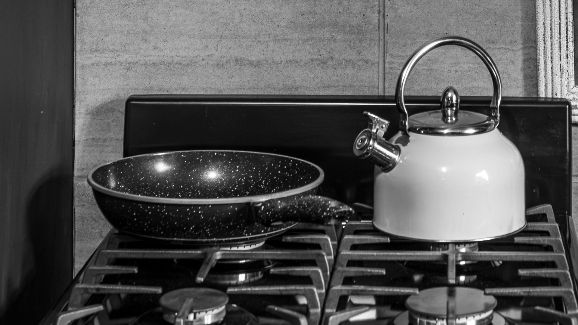 6. Noircir la cuisinière