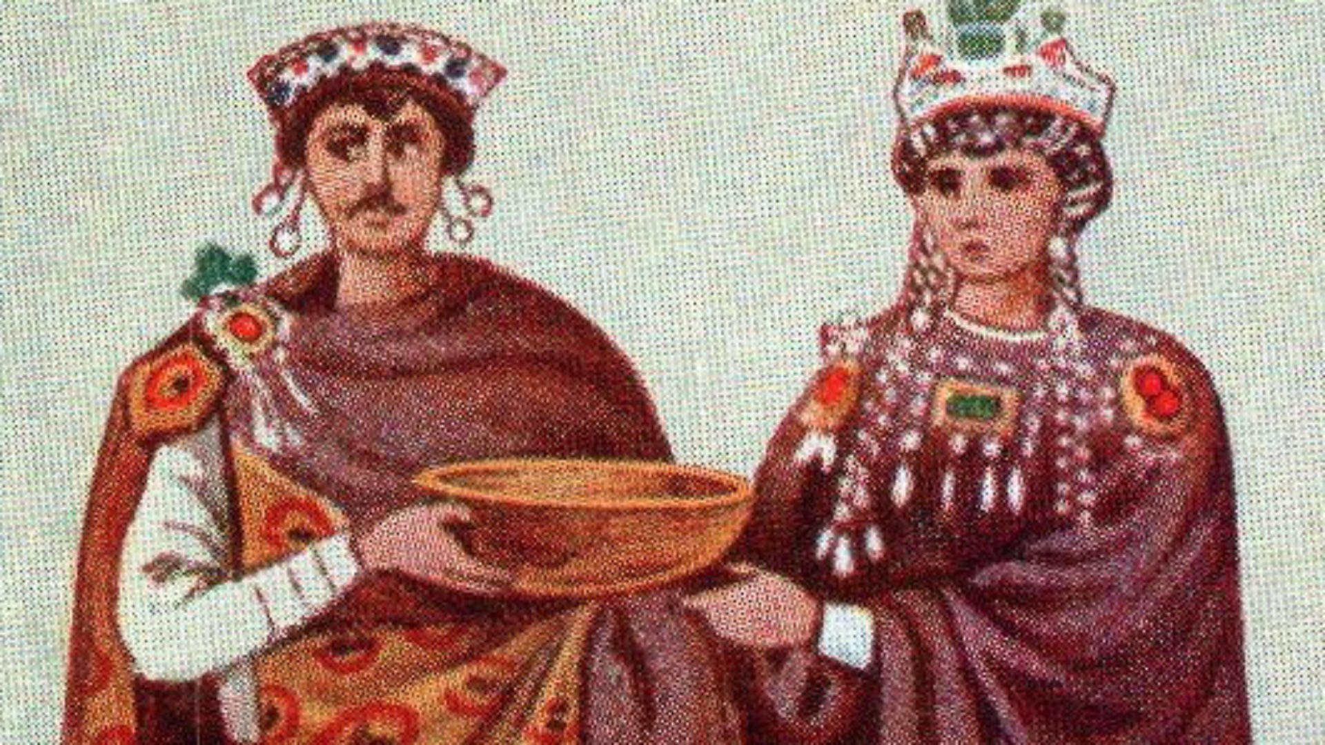8. L'empereur Justinien et l'impératrice Théodora