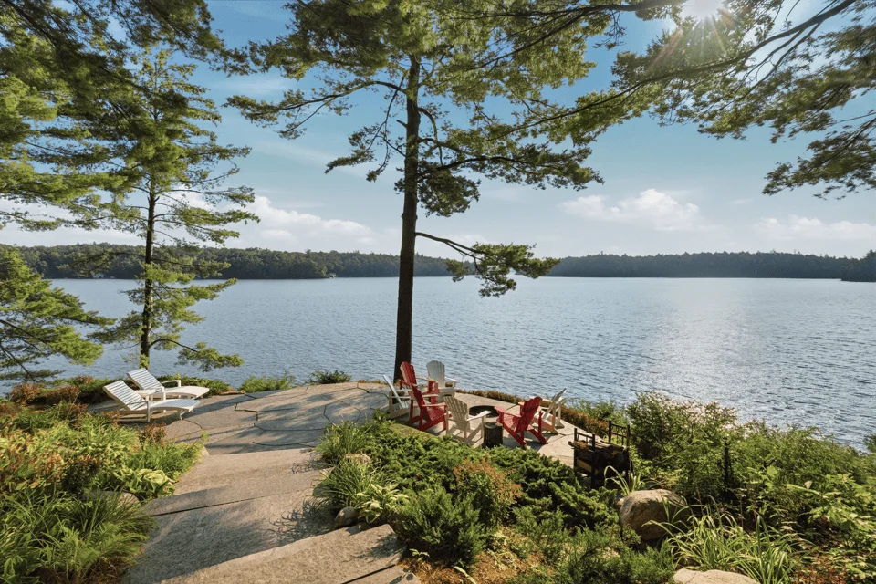 La vue sur le lac