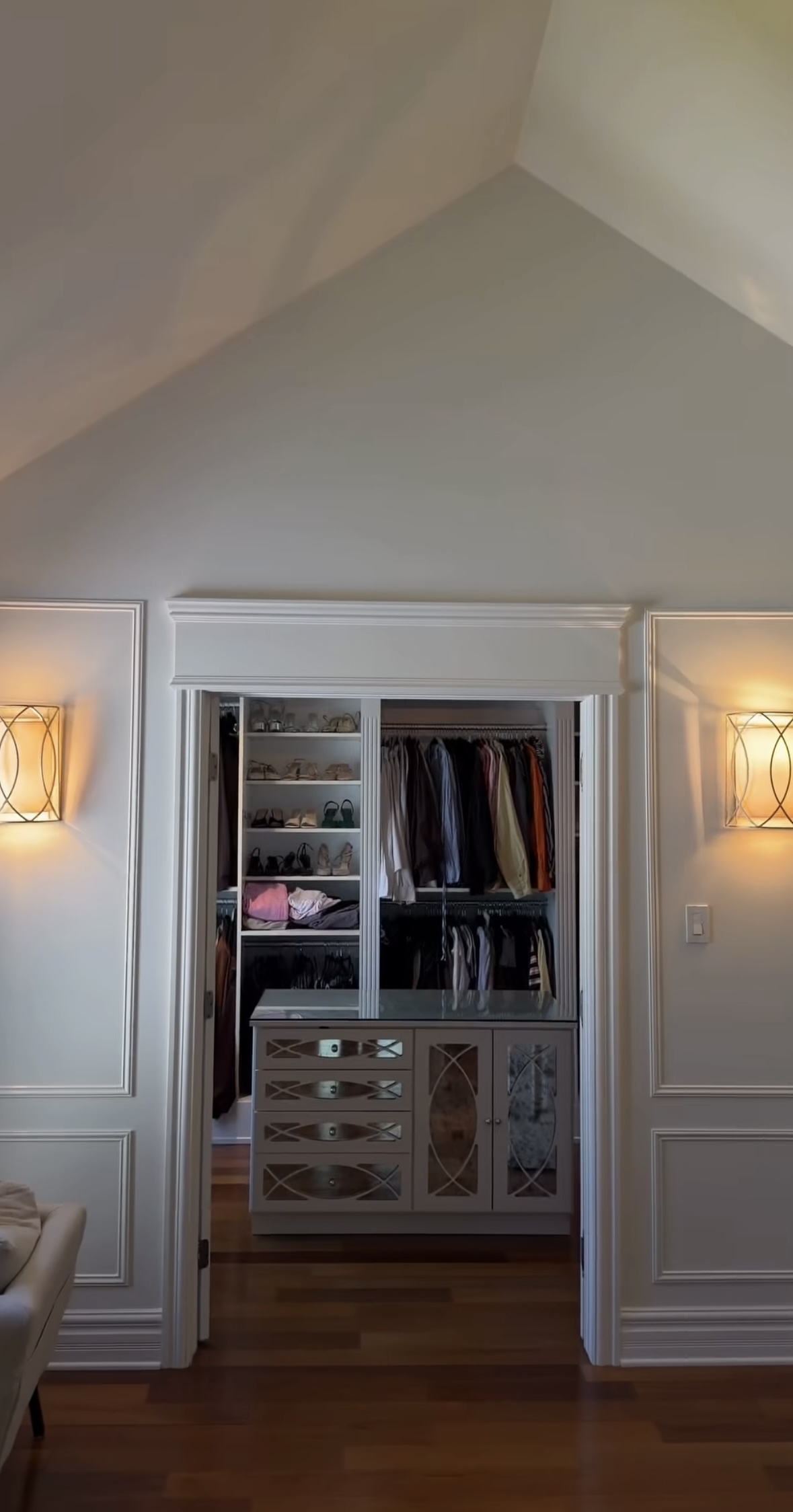 Vue de l'extérieur du walk-in
