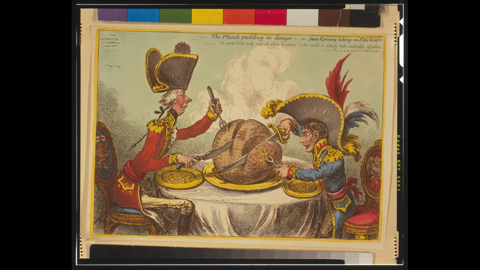 15. Gillray Carves Up The World As A Pudding
