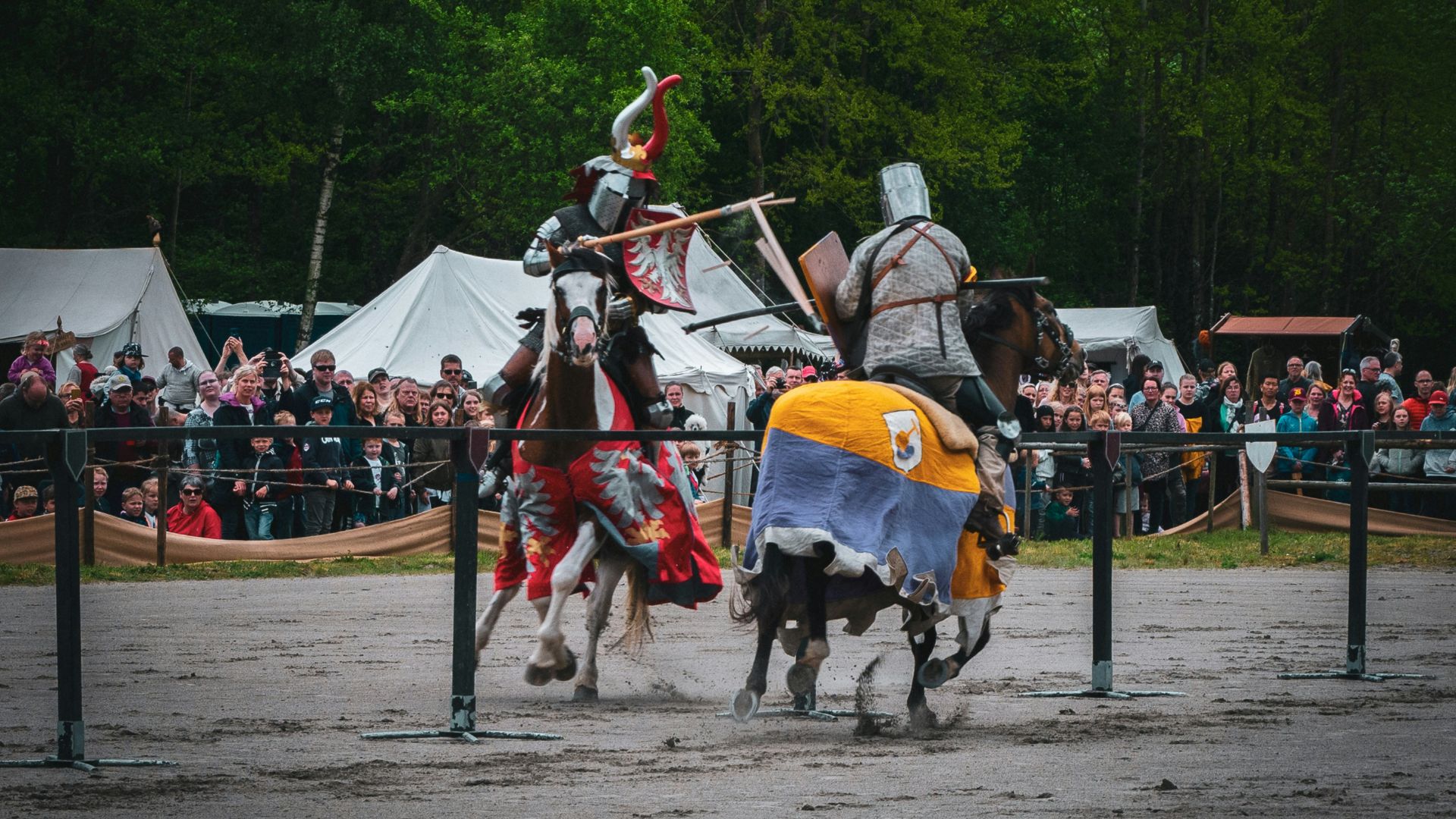 8. La joute était l'attraction principale