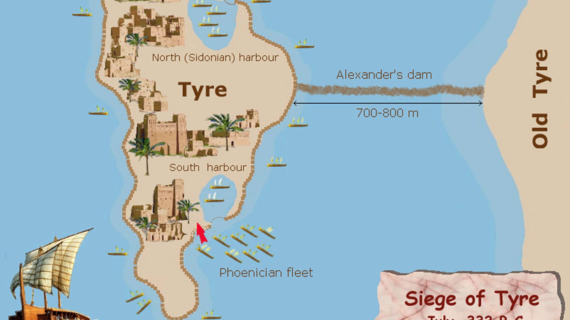 12. Il a conquis la cité insulaire de Tyr