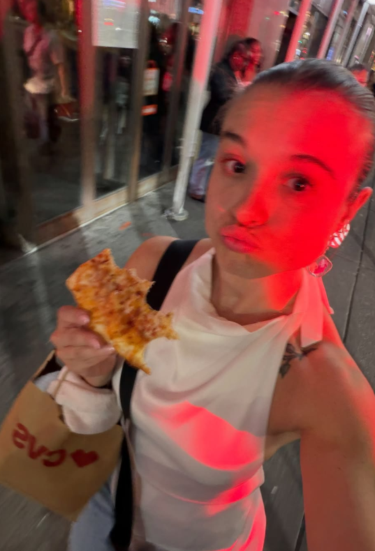 Une pizza sur la route
