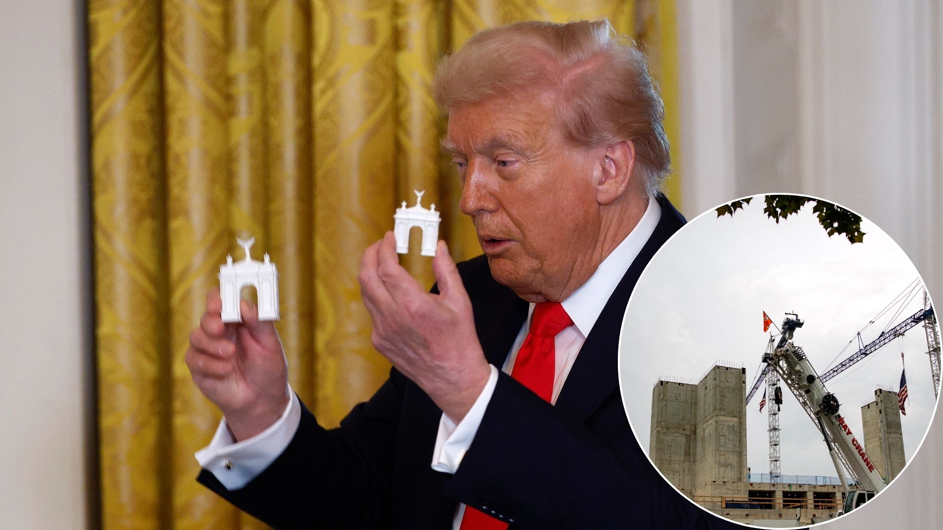 Trump’s 250-Foot Triumphal Arch Takes Military Turn With Plans for Drones, Snipers and Ammunition