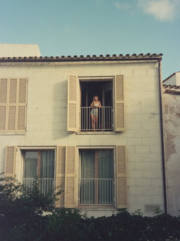 Sur le balcon