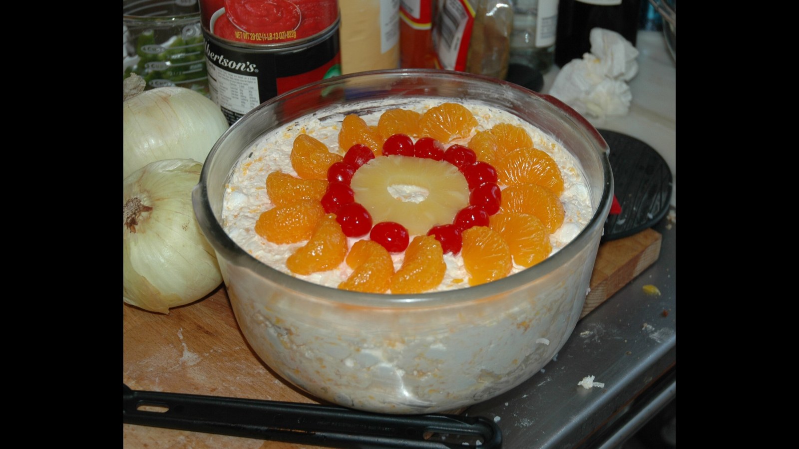 19. Ambrosia s'est offert un nouveau look avec des fruits en conserve