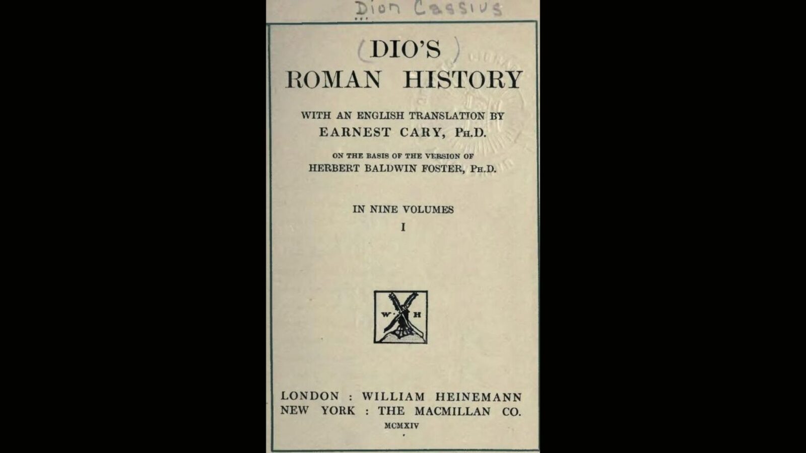 6. Cassius Dio y a ajouté par la suite sa propre touche personnelle