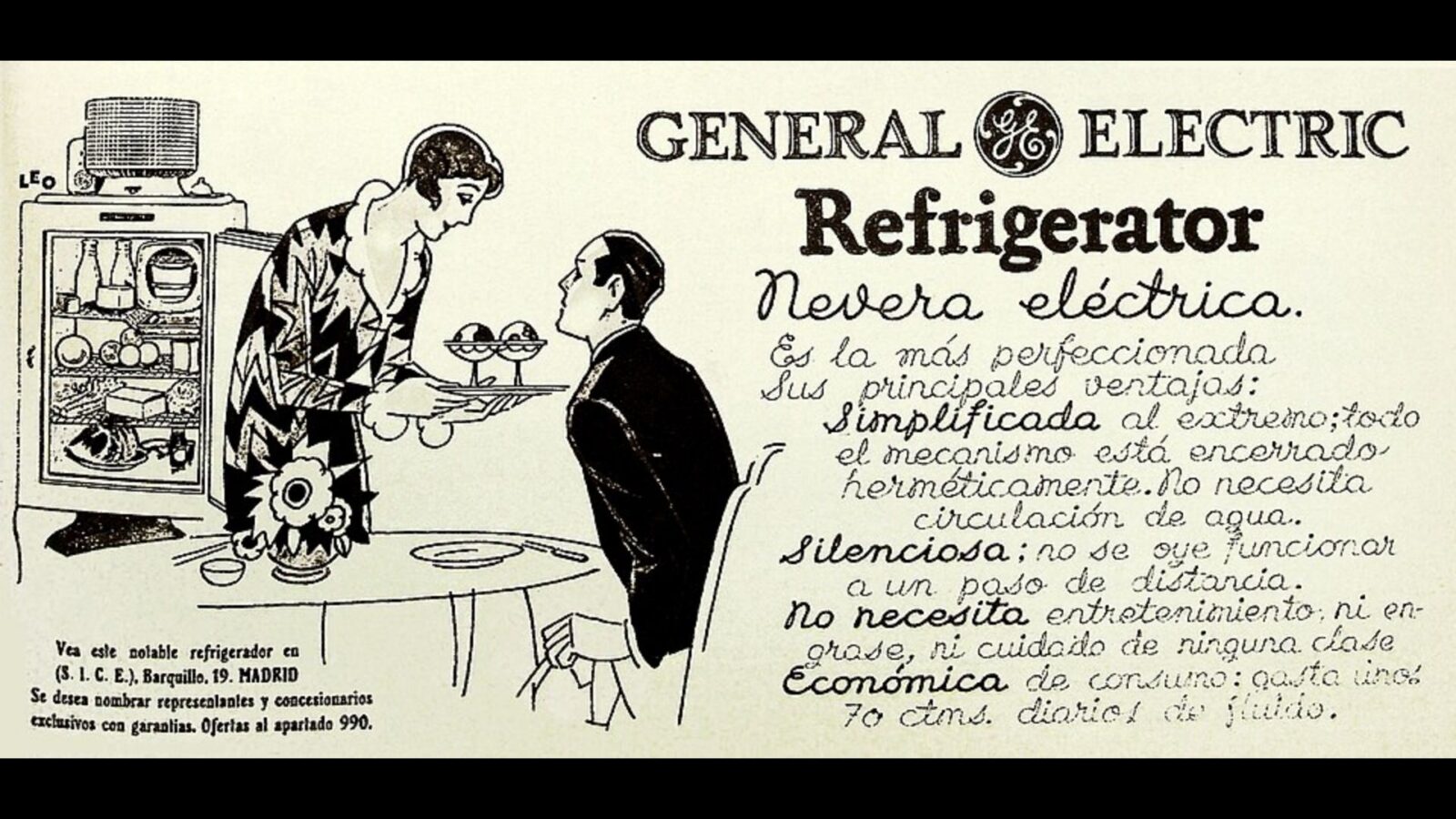 12. GE a placé le mécanisme sur le dessus et a fait la renommée des réfrigérateurs