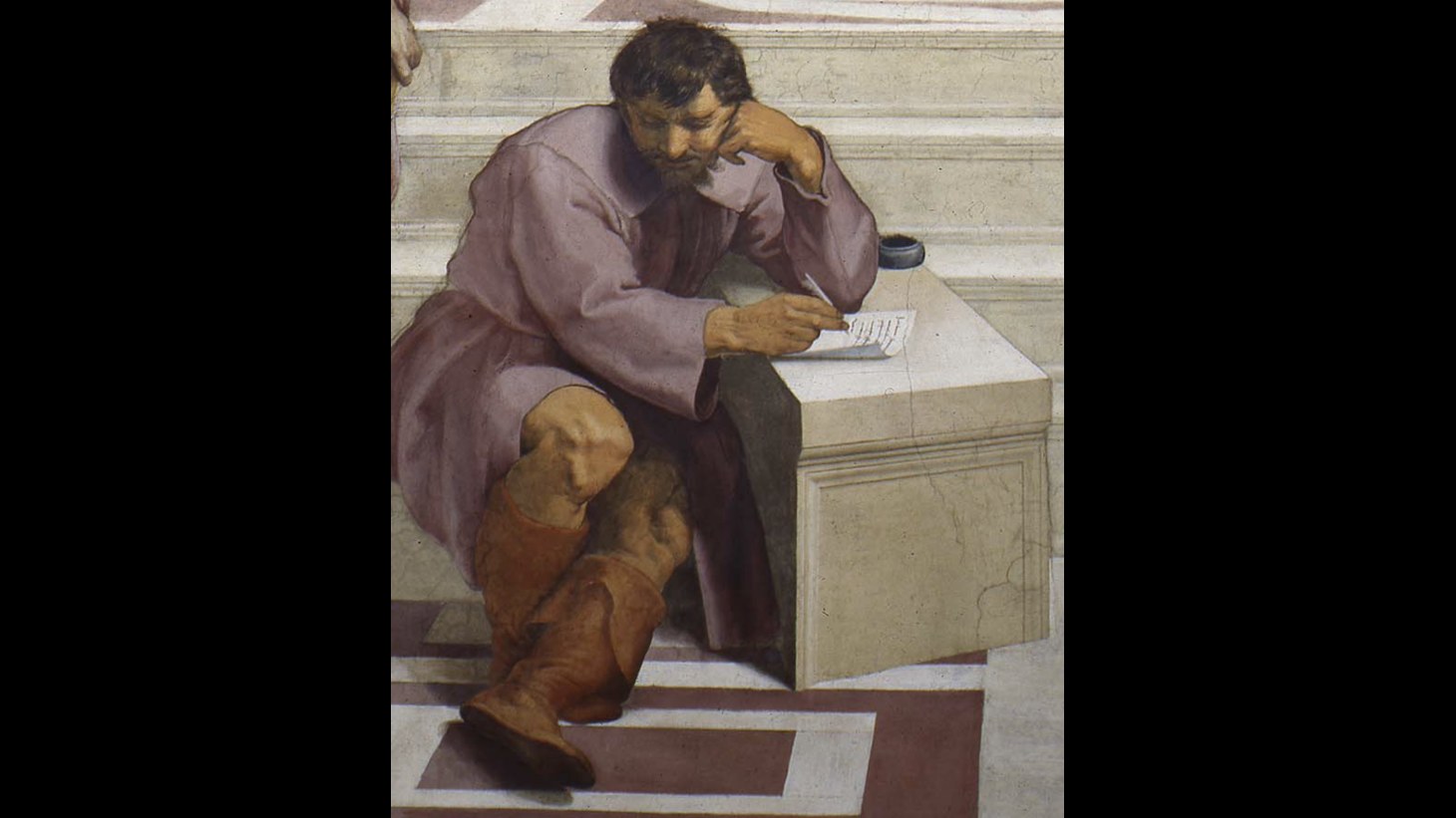 10. Raphael Paints Michelangelo As A Brooding Loner