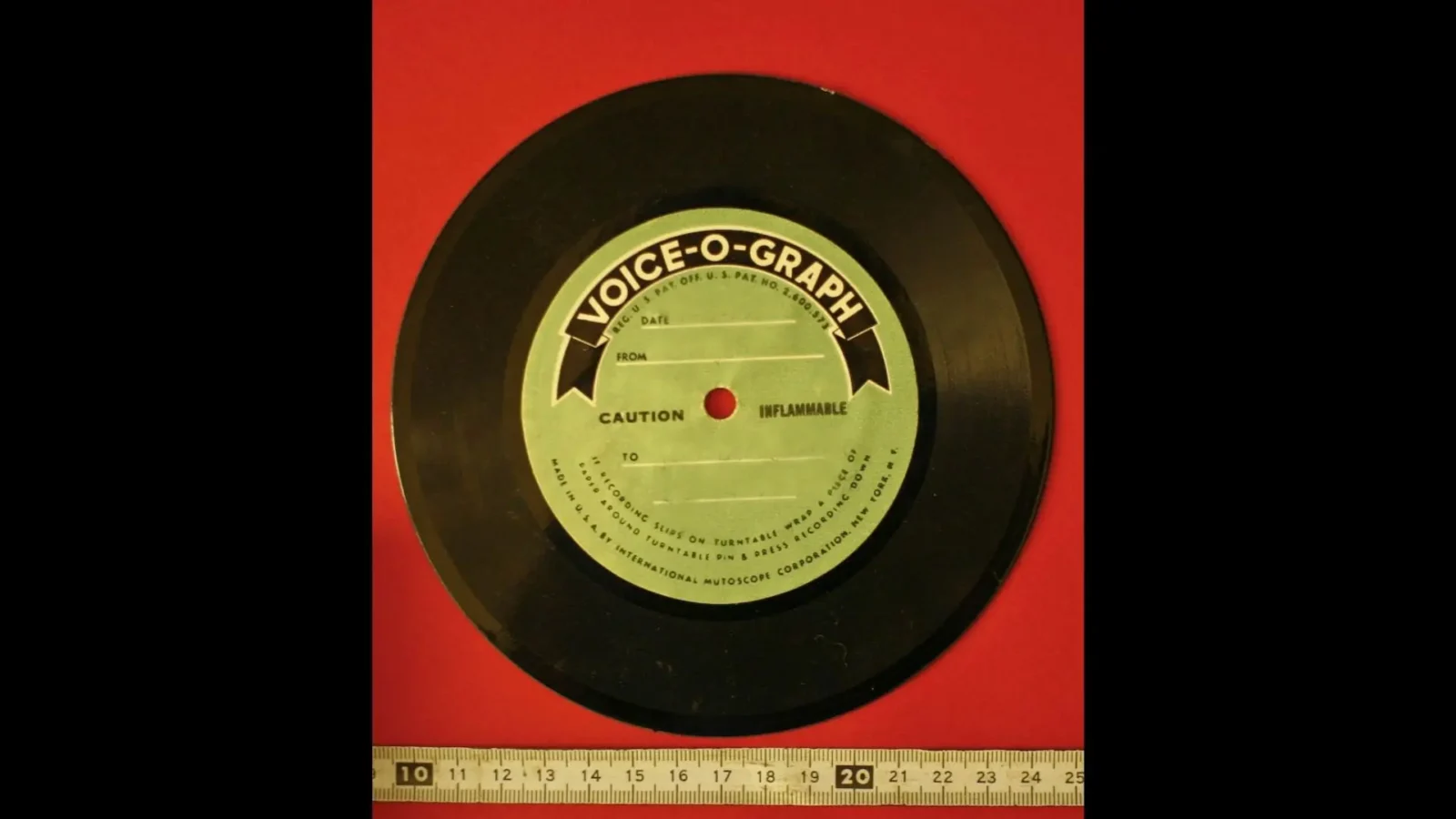 1. The Voice-O-Graph: 65 Seconds Was All You Got