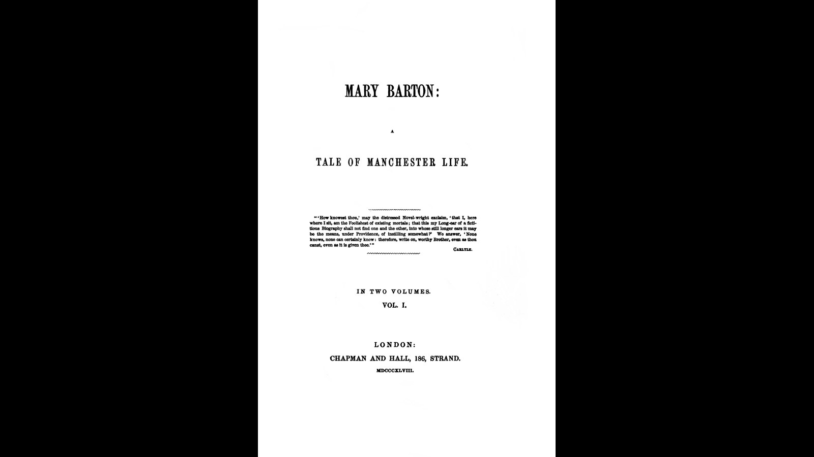 14. Mary Barton Made Victorian Readers Face The Mills