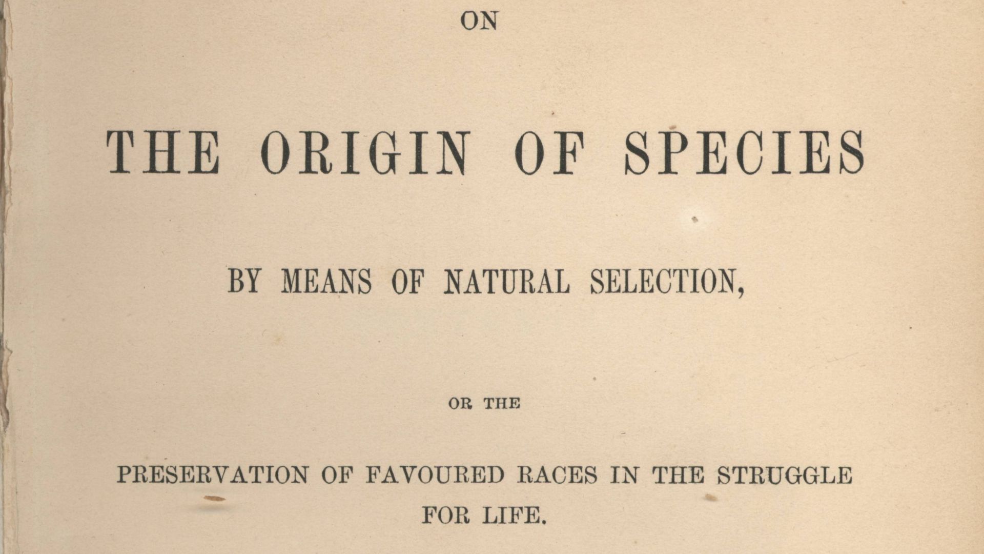 11. L'Origine des espèces, de Charles Darwin