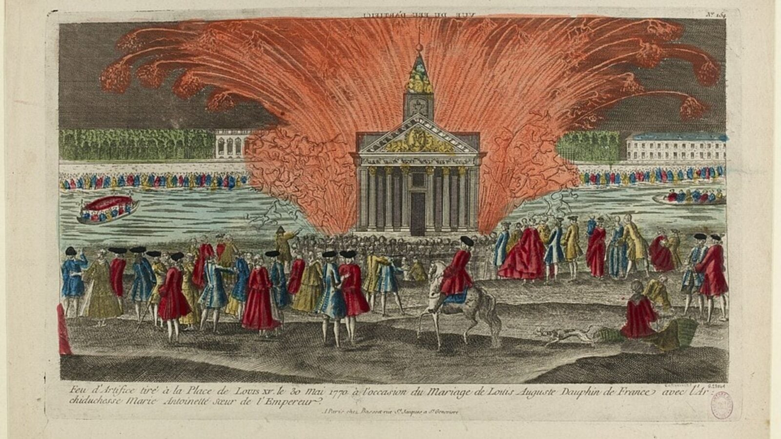 8. Louis XVI And Marie Antoinette's Wedding Fireworks Ended In A Crowd Crush