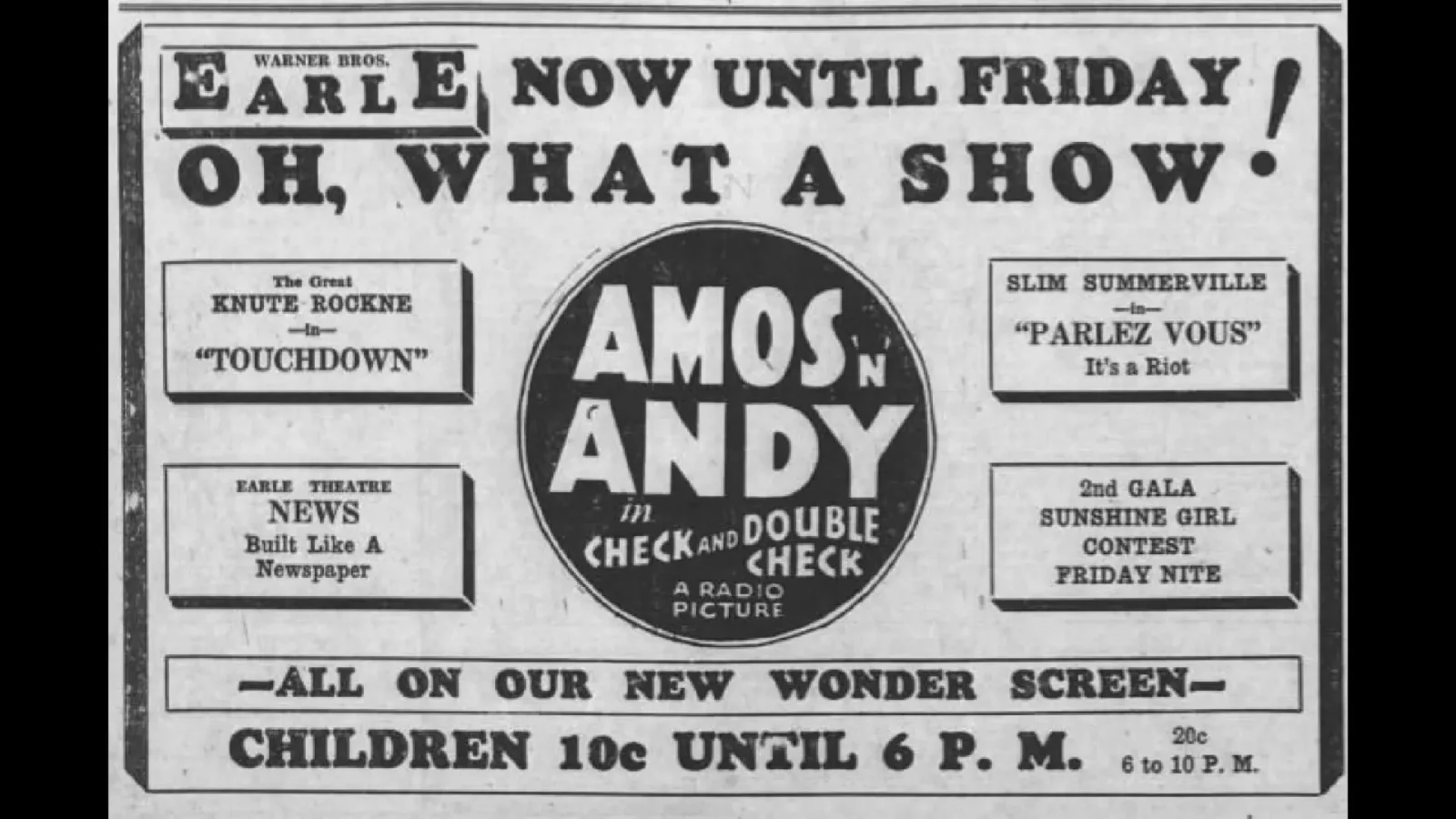 1. « Amos 'n' Andy » attire 40 millions d'auditeurs chaque soir
