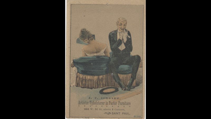 18. C'est dans le salon, et non dans la rue, que se déroulaient les fréquentations amoureuses