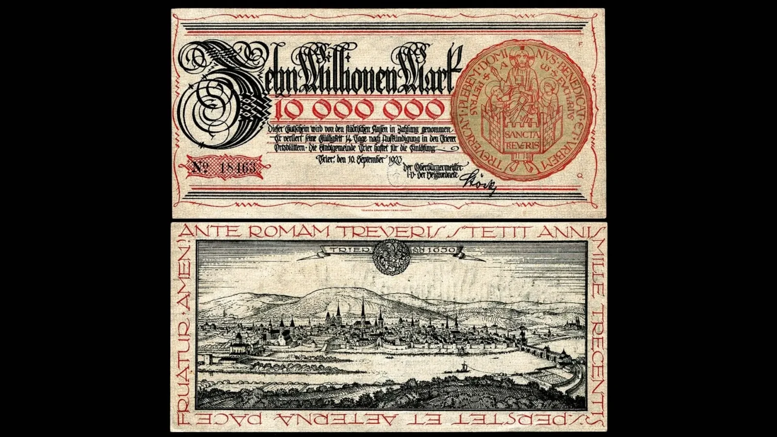 19. Broke Post-War Towns Printed Money On Anything