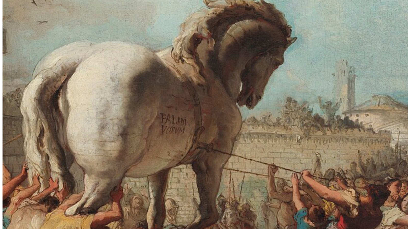 6. The Trojans Accept The Wooden Horse