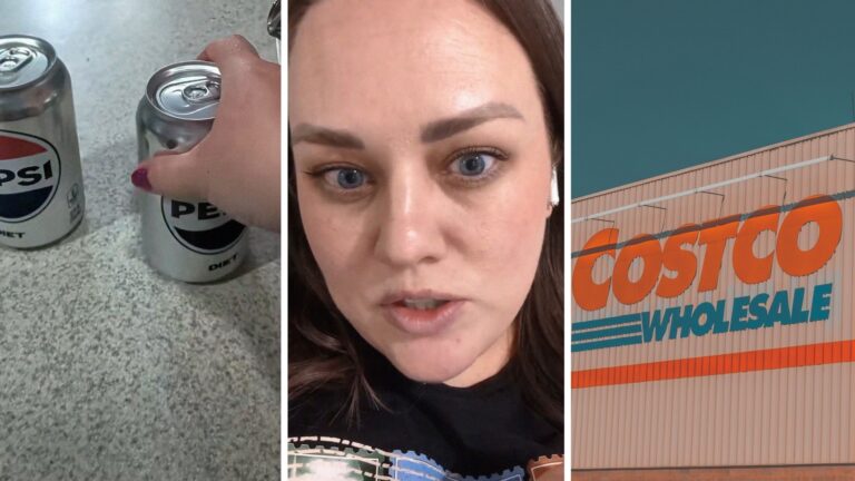 Woman opens up 12-ounce Diet Pepsi can from Costco. Then she finds out how much is really inside