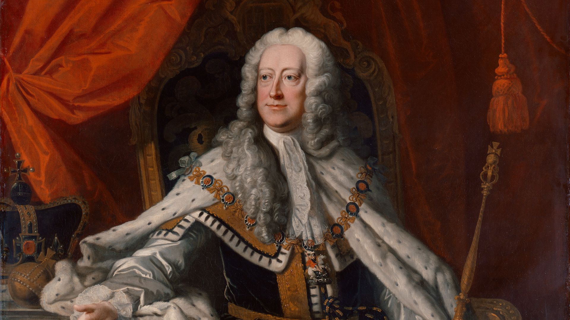 6. Le roi George II de Grande-Bretagne