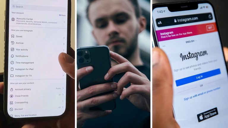 Man opens Instagram. Then he changes it to show him ‘no women’ since he has a wife