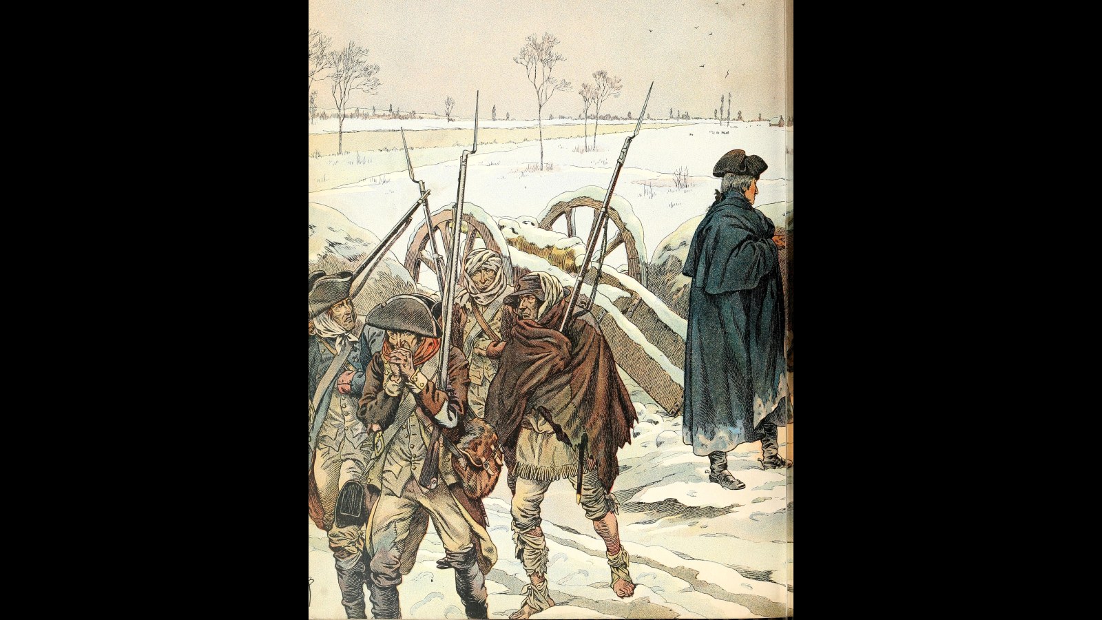 13. À Valley Forge, la maladie a fait plus de victimes que n’importe quelle tempête de neige