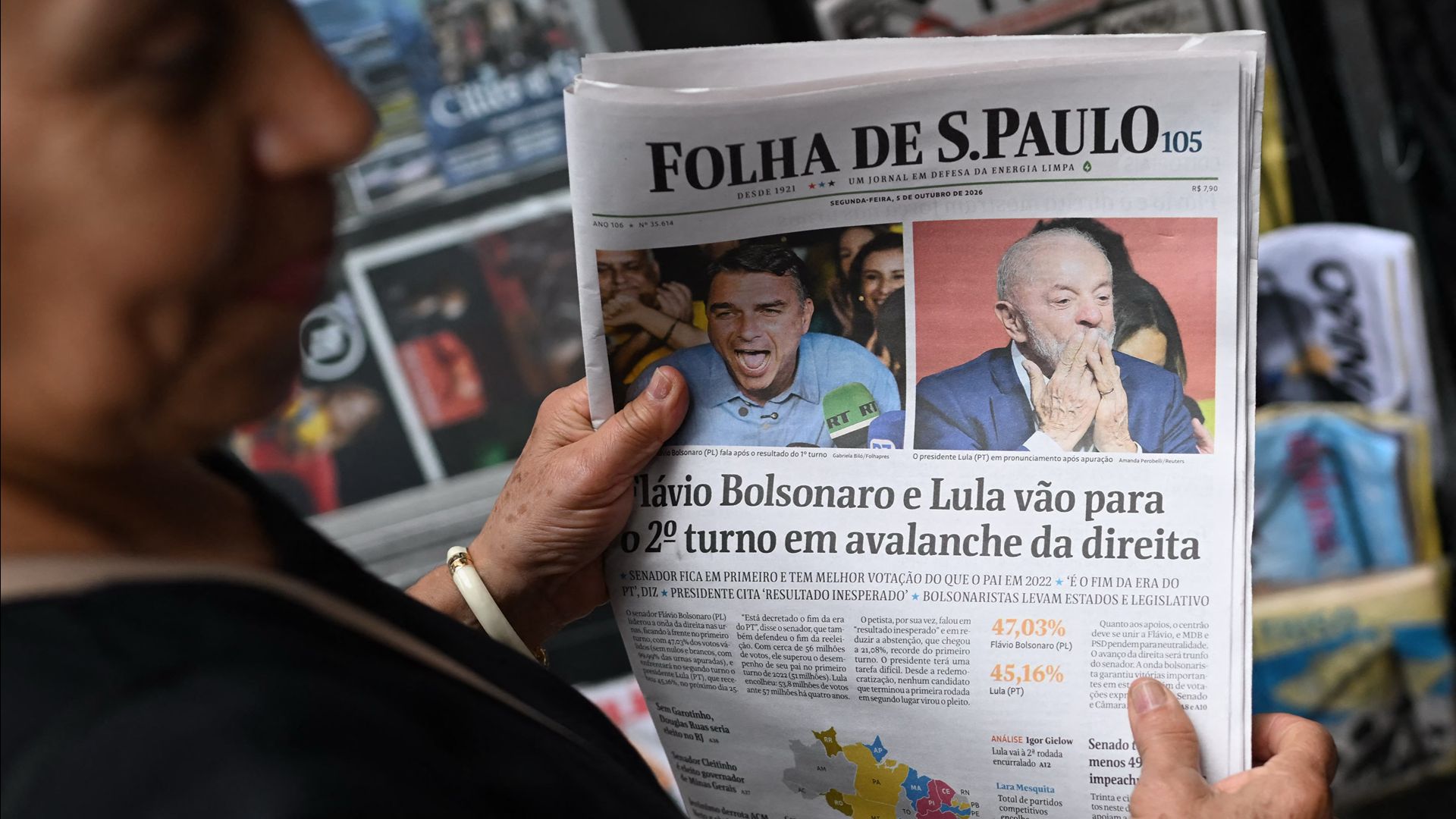 Bolsonaro arrive en tête