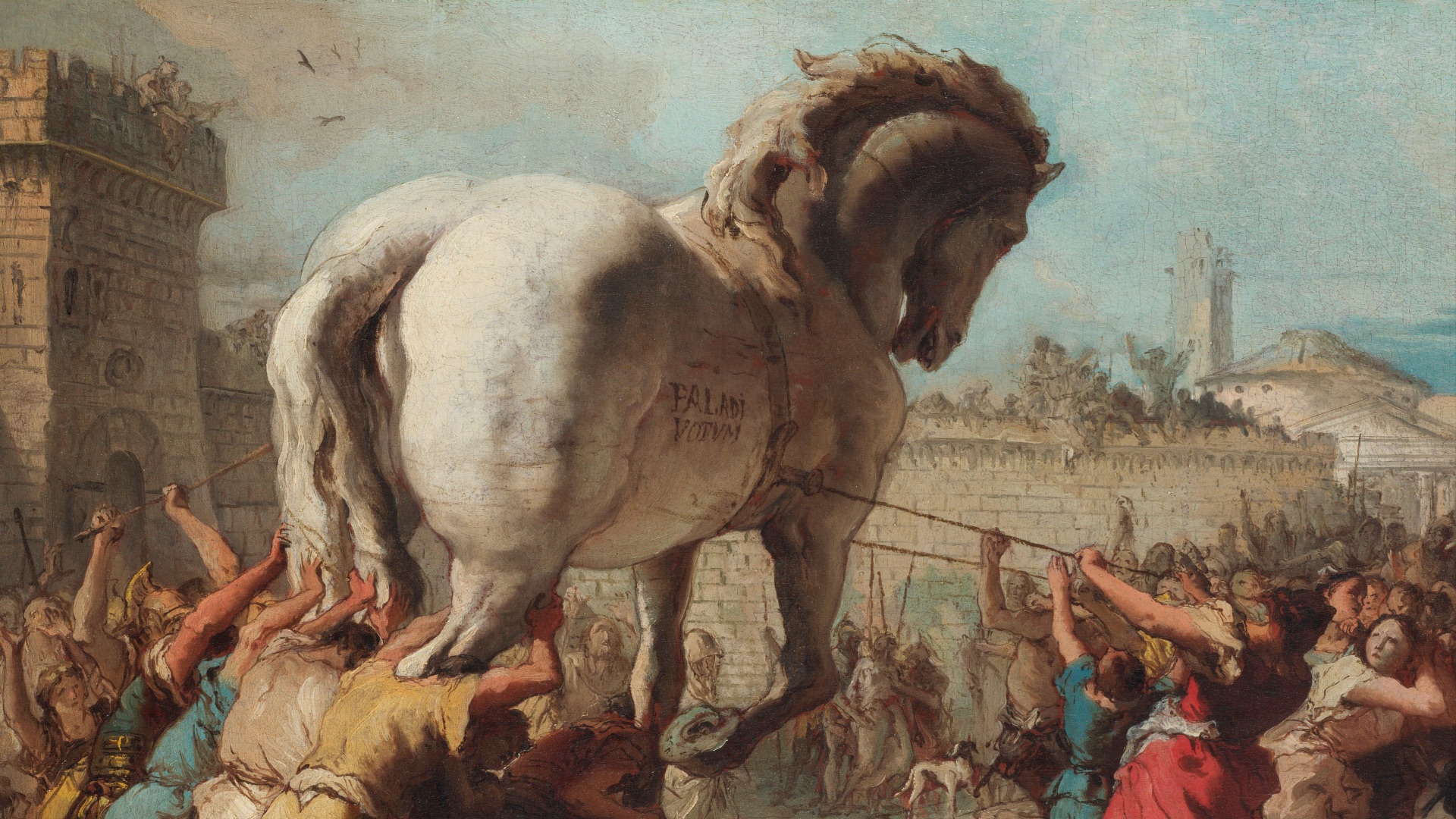 8. Les Grecs se sont cachés à l'intérieur d'un cheval de Troie géant