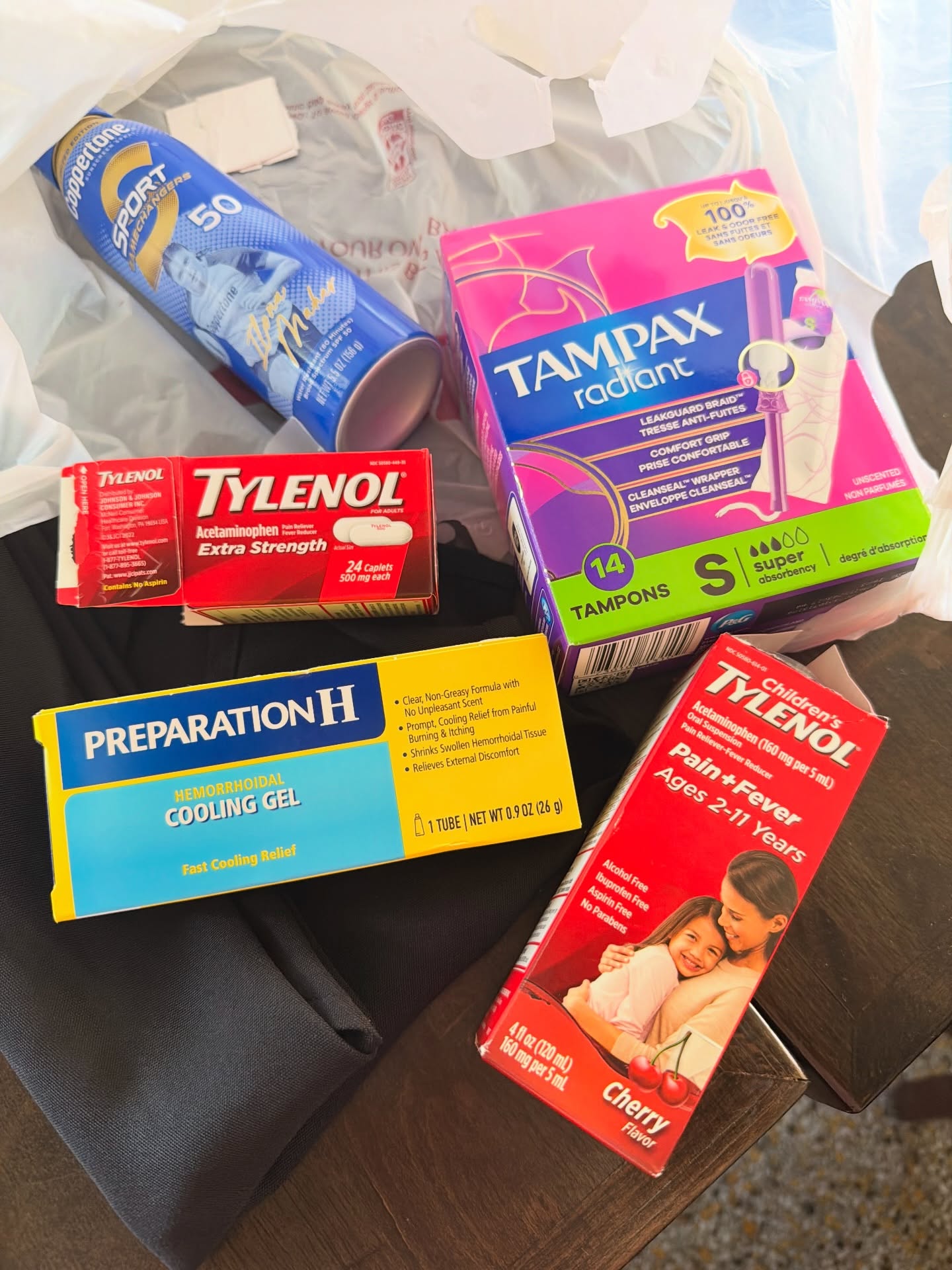 Une trousse de médicament incomplète