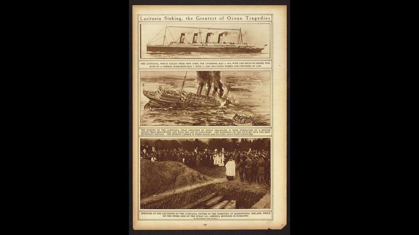 11. Le naufrage du Lusitania a contraint l'Allemagne à retirer ses sous-marins