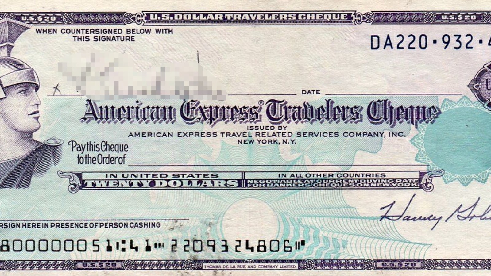 2. American Express a mis au point un chèque nécessitant deux signatures pour être encaissé