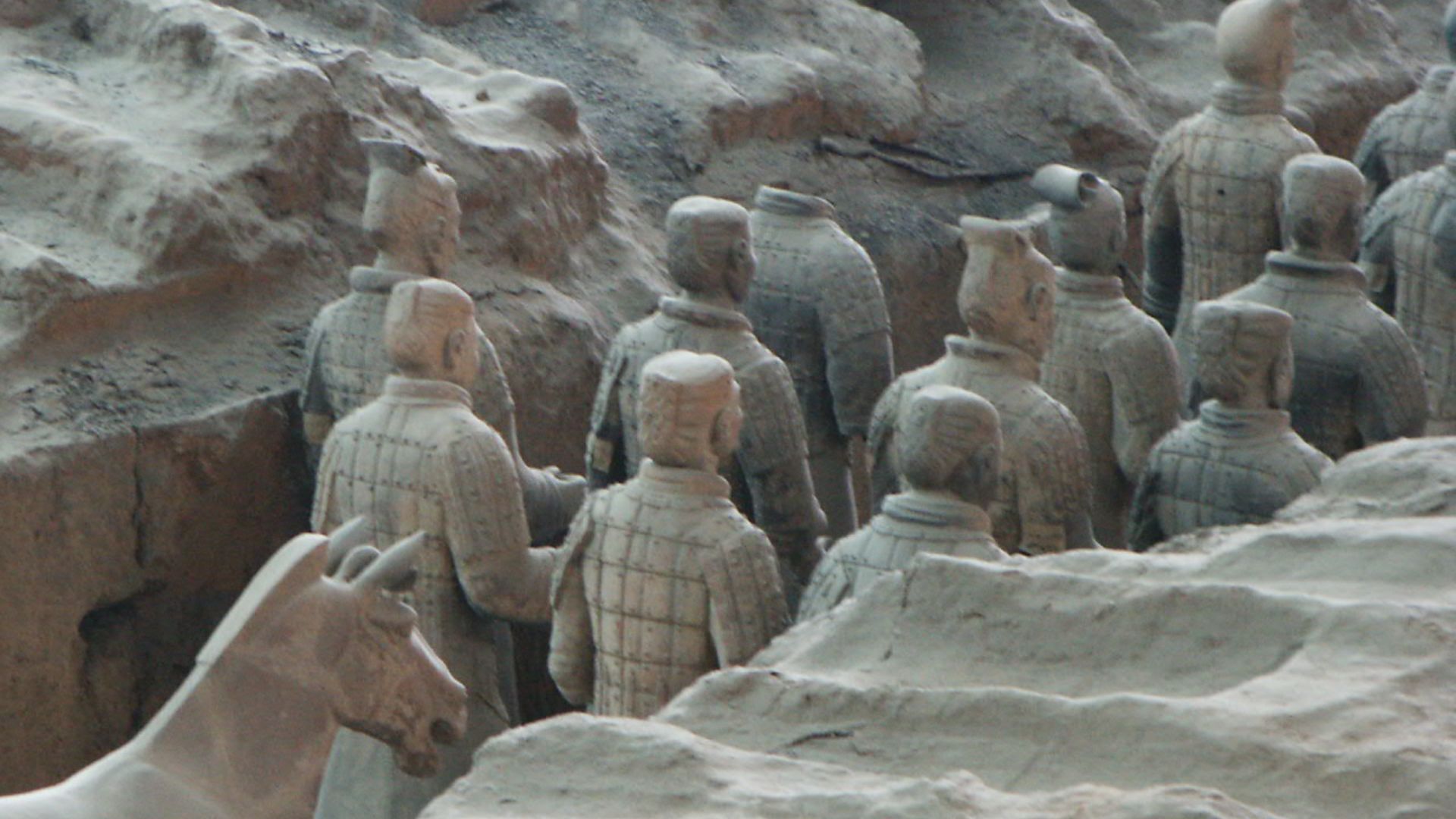 4. Le nettoyage de l'armée de terre cuite