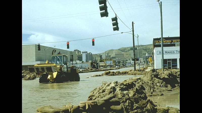 14. Salt Lake City a recouvert un torrent de montagne qui a ensuite inondé State Street