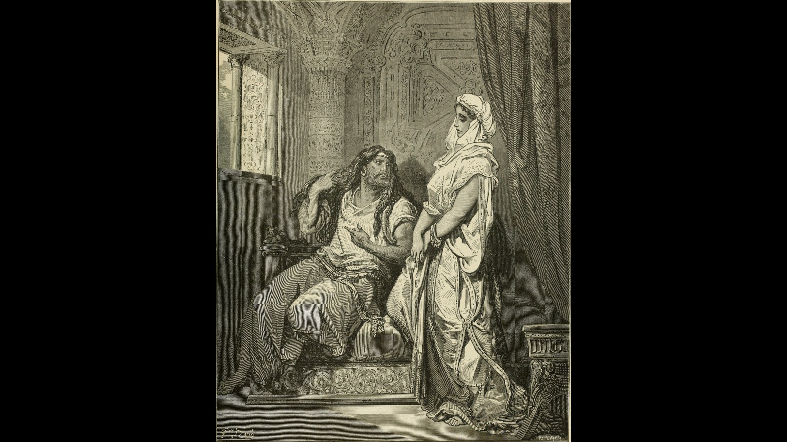 19. Delilah Had A Hired Man Shave Samson's Head