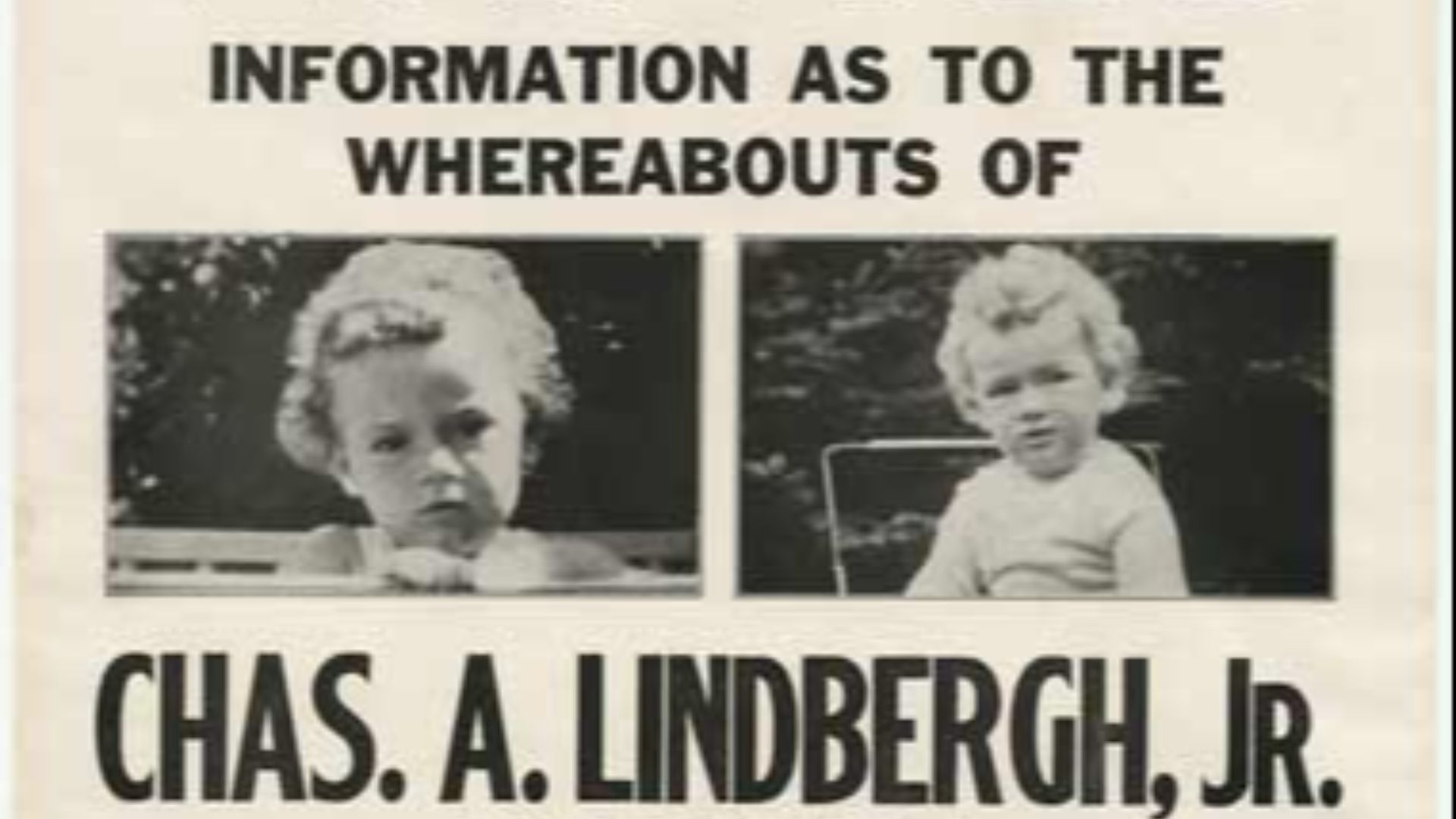 7. Le bébé Lindbergh