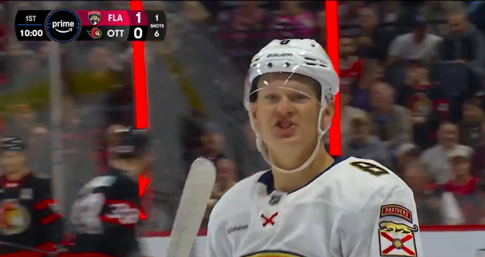 VIDEO: Brady Tkachuk scores the Panthers’ first goal against the Senators