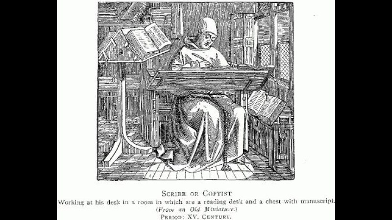 18. Daylight Alone Lit The Scriptorium Copying Desk