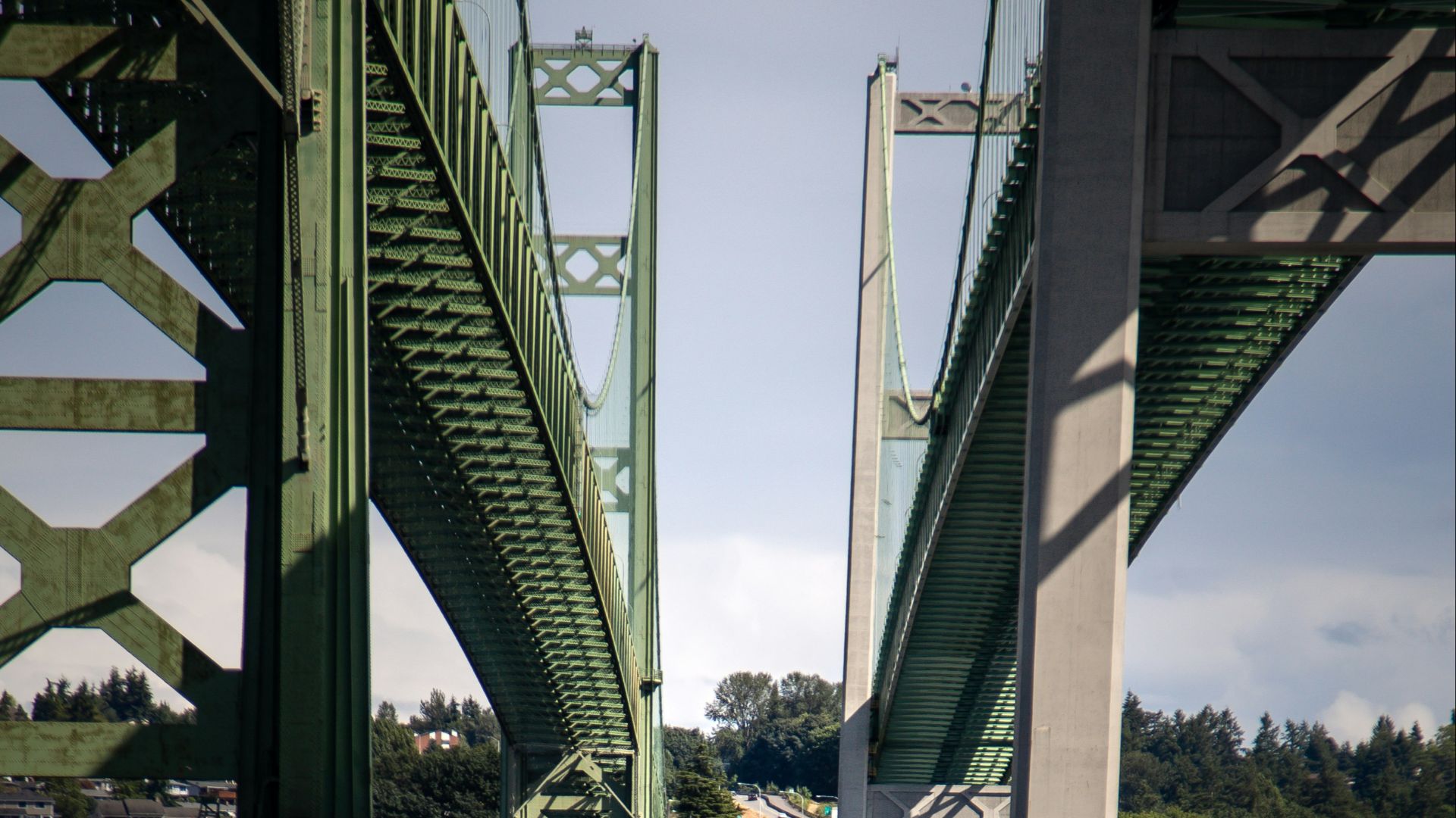 5. Les poutres à faible profondeur du pont de Tacoma Narrows