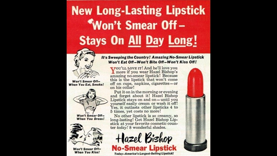 20. Hazel Bishop a inventé le rouge à lèvres « anti-baisers », puis a perdu son entreprise